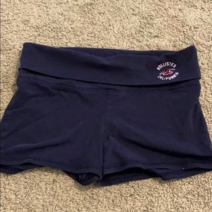 Hollister Navy blue yoga shorts
